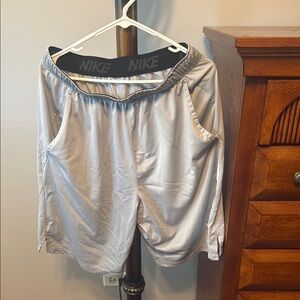 Nike Metallic Silver Shorts